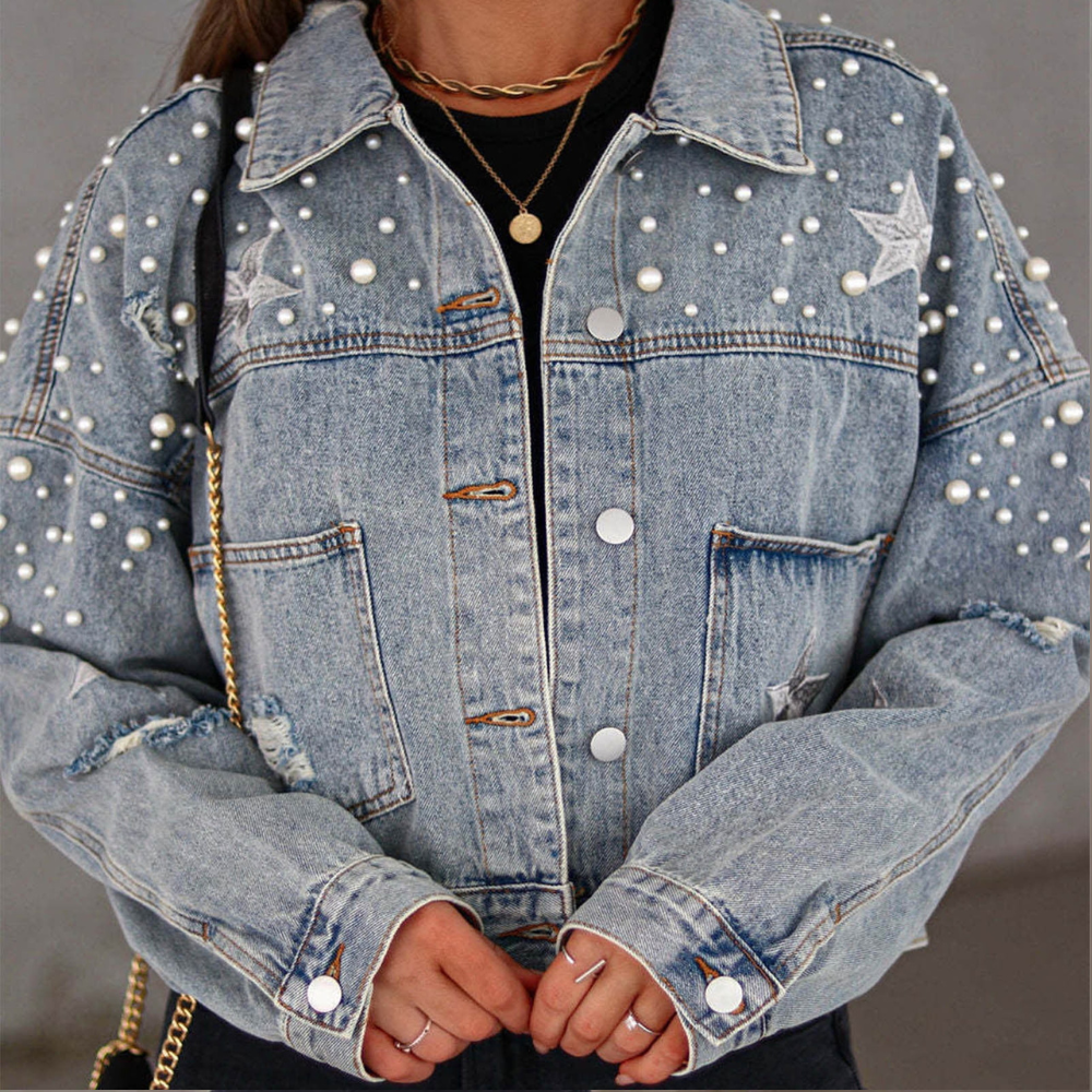Stilla | Luksusfuld Dametjeansjakke Stil Og Komfort Uden Kompromiser!