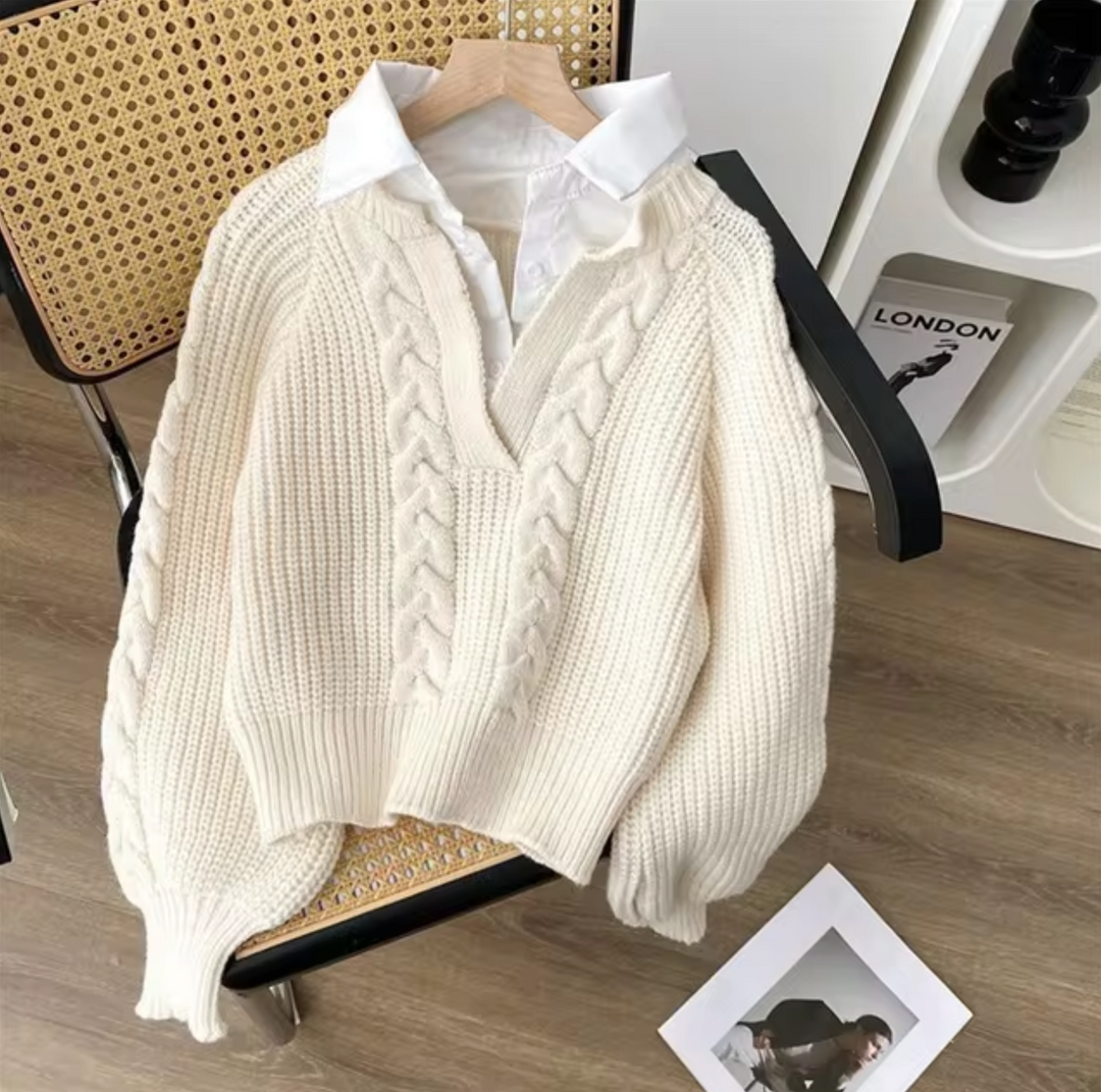 Stilla | Strikpullover To Dele