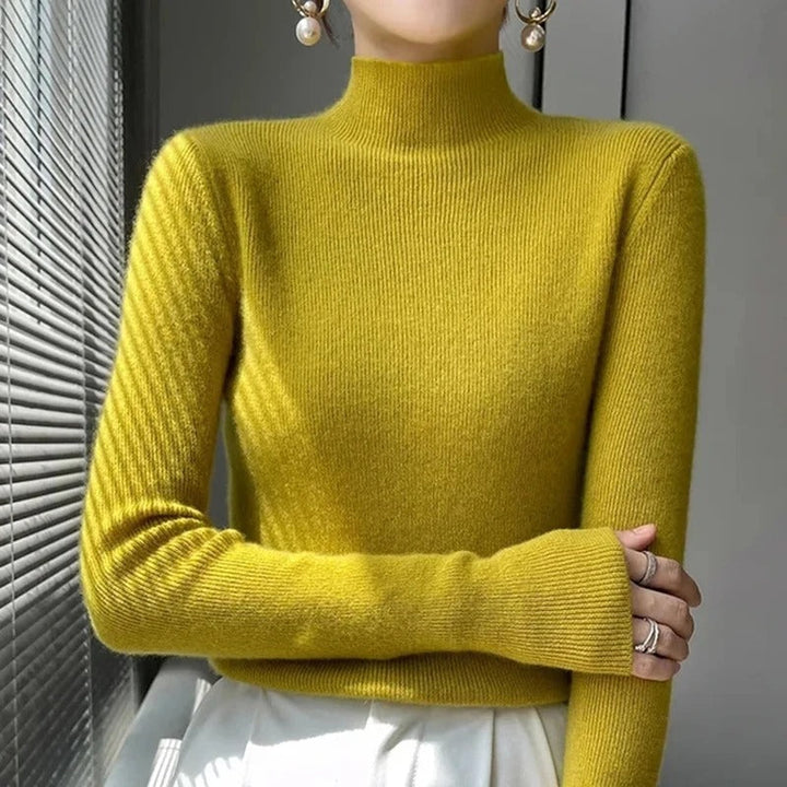 Stilla | Dame sweater med rullekrave Negasi