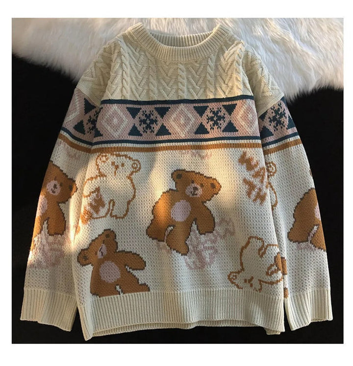 Stilla | Damepullover med bjørnedesign og norsk tryk