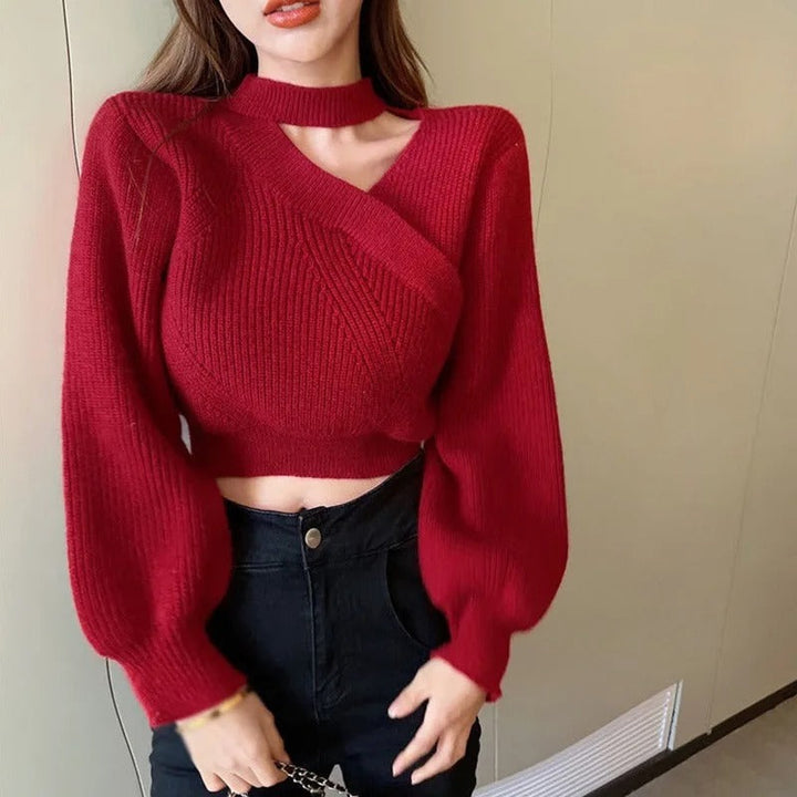 Stilla | Kort Sweater Til Kvinder Med Udsnit