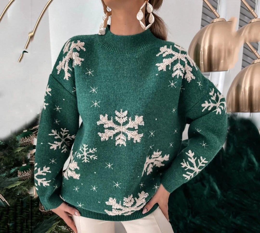 Stilla | Pullover til kvinder med snefnugmønster