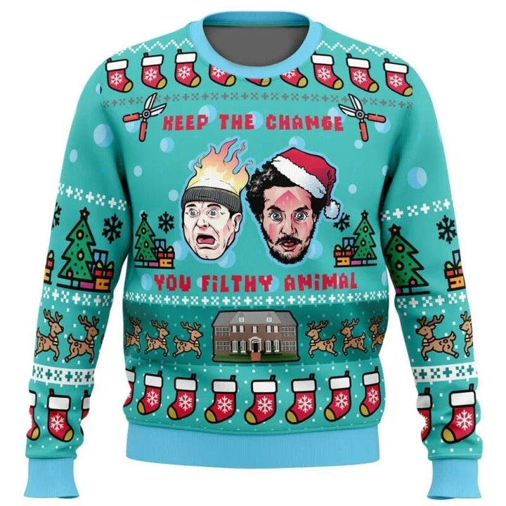 Stilla | Unisex julesweater med anime tryk