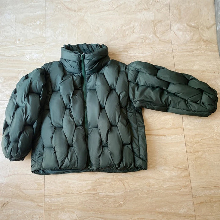 Stilla | Dame Oversized Steppjakke Med Ståkrave