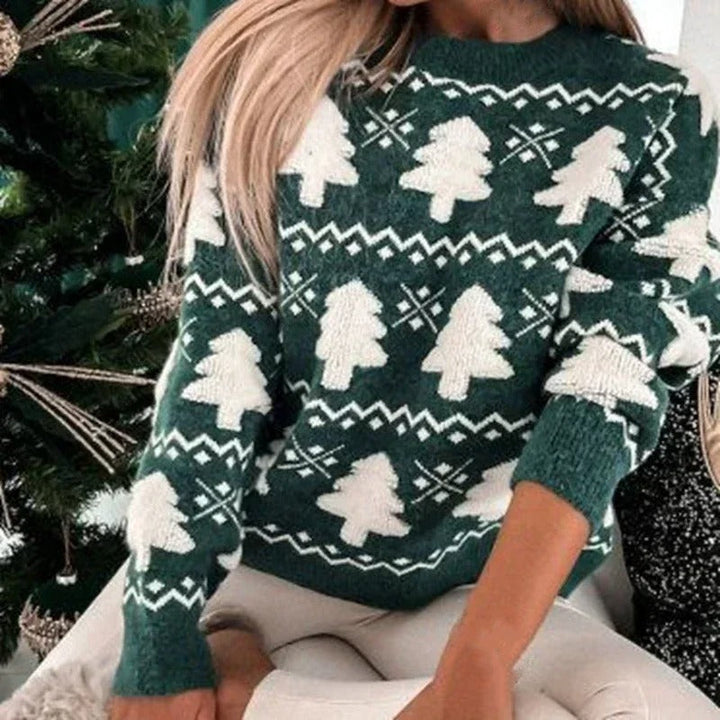 Stilla | Juletrøje med juletræ motiv