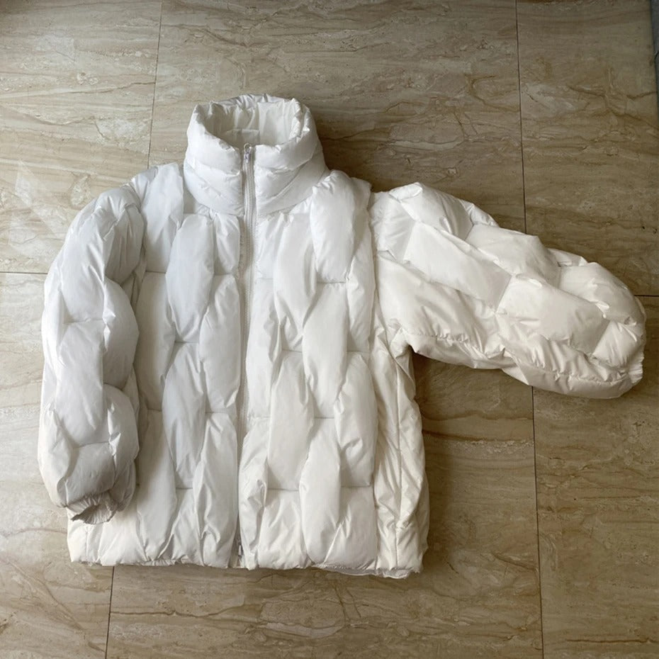 Stilla | Dame Oversized Steppjakke Med Ståkrave