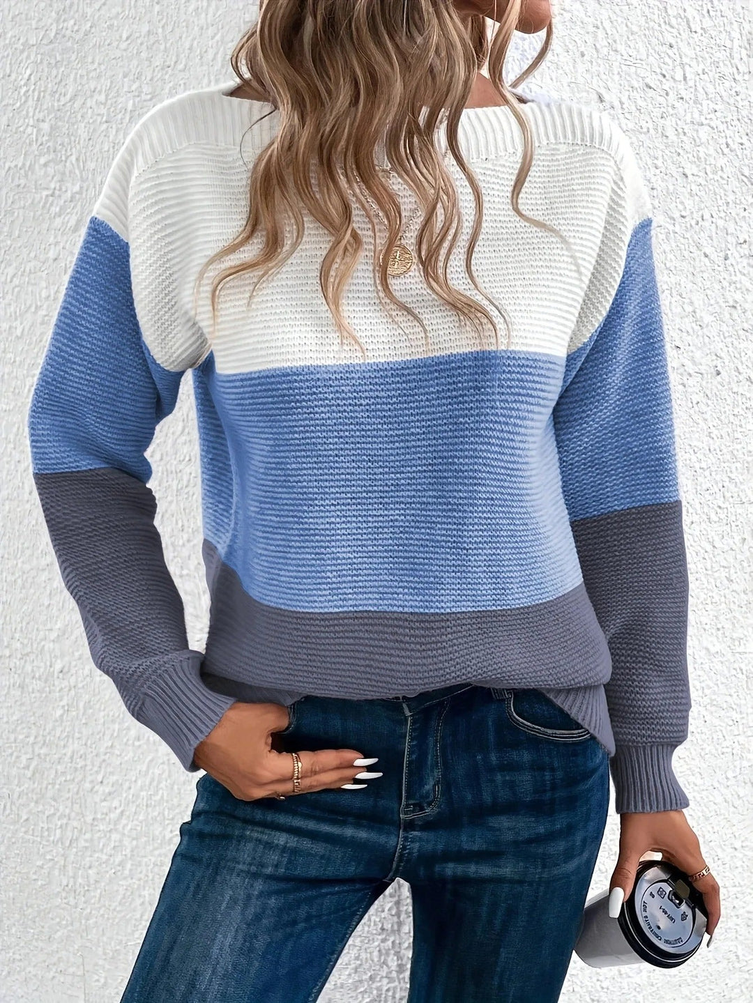 Stilla | Elegant Patchwork Pulli Til Damer Til Efteråret og