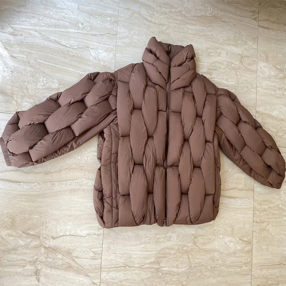 Stilla | Dame Oversized Steppjakke Med Ståkrave
