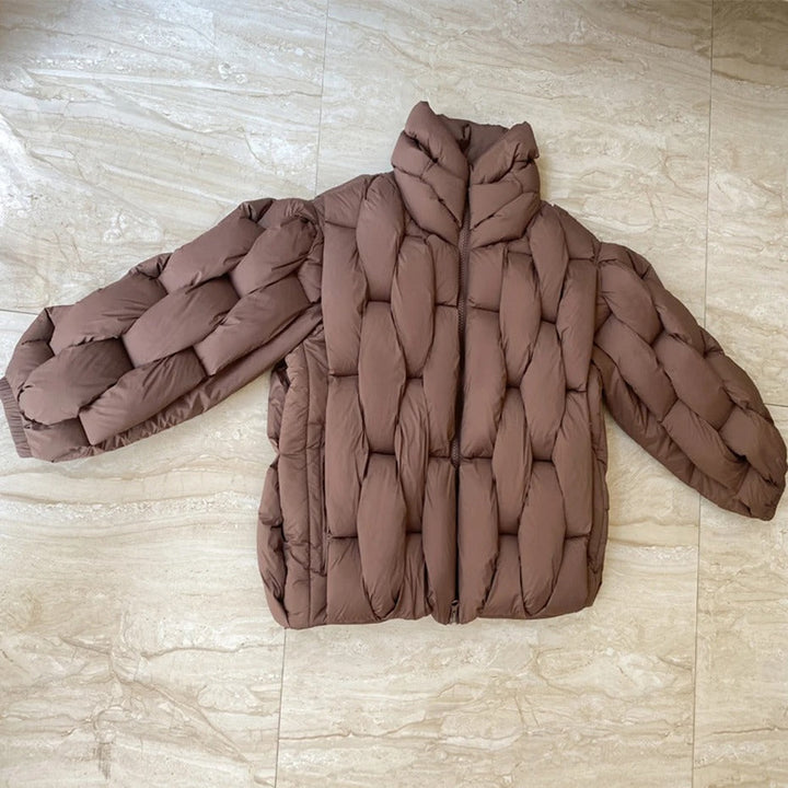 Stilla | Dame Oversized Steppjakke Med Ståkrave