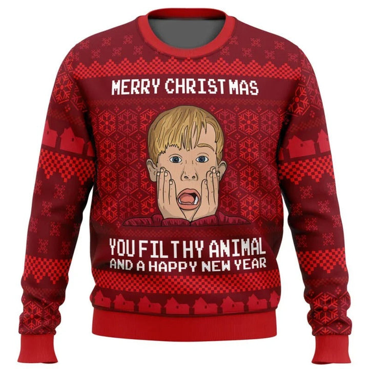Stilla | Unisex julesweater med anime tryk