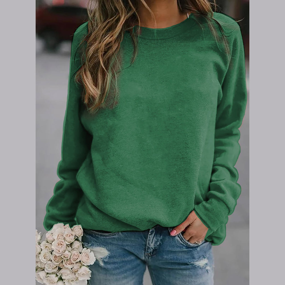 Stilla | Elegant og Komfortabel Sweatshirt med Rund Halsudskæring