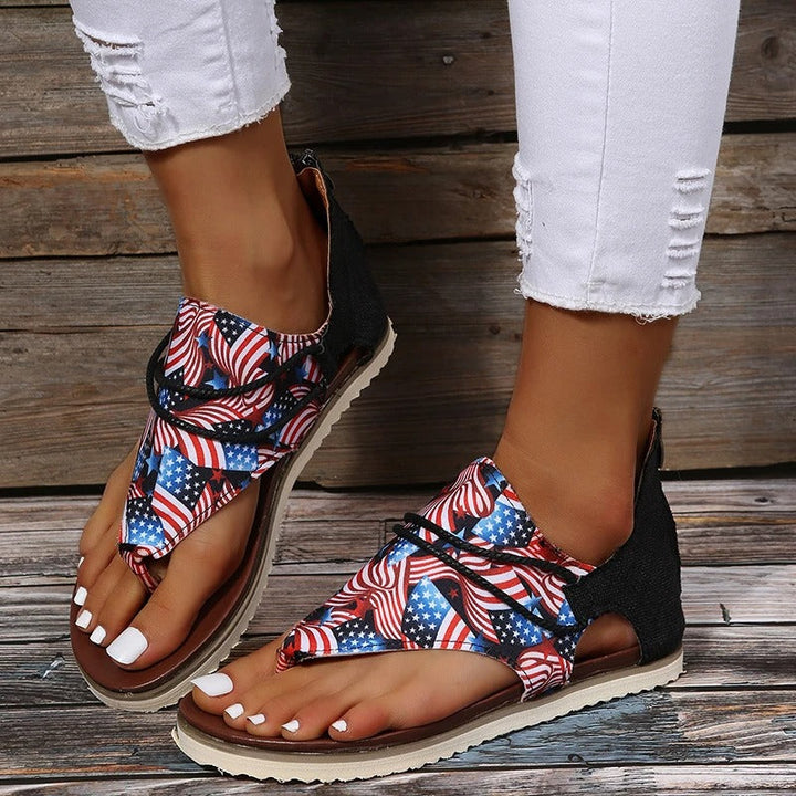 Stilla | Sandaler med Print