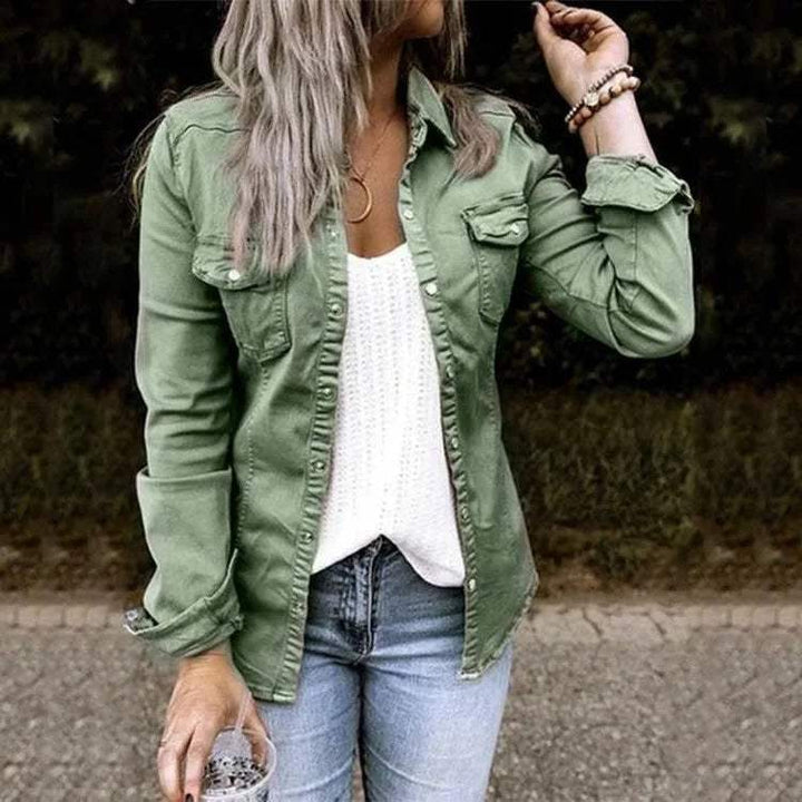 Stilla | Casual Dame Overshirt i Blødt Stof