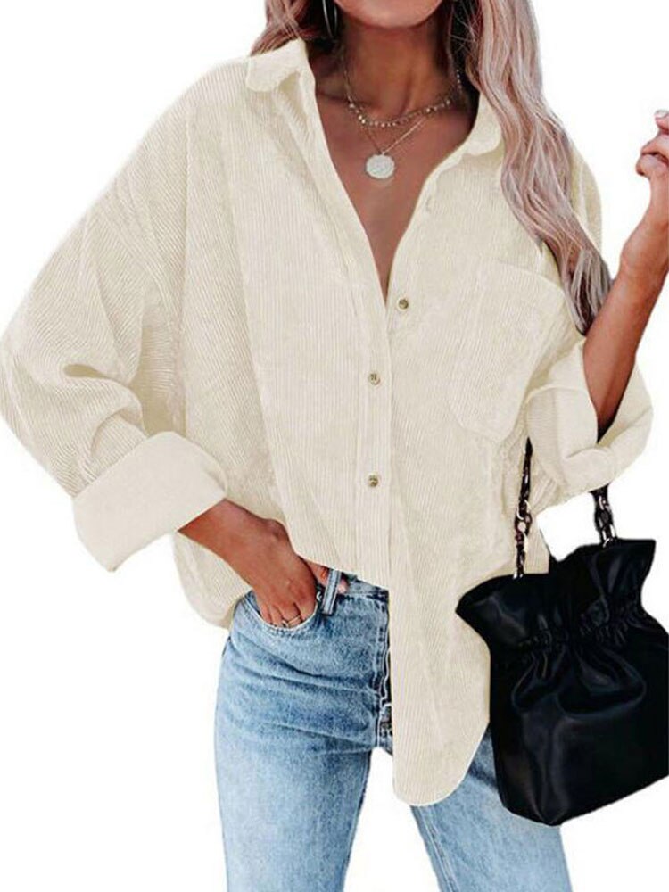 Stilla | Blouse Rib Velvet Bluse