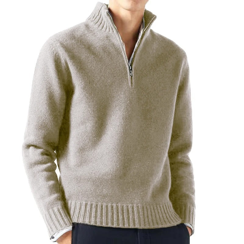 Stilla | Sweater med høj krave og lynlås