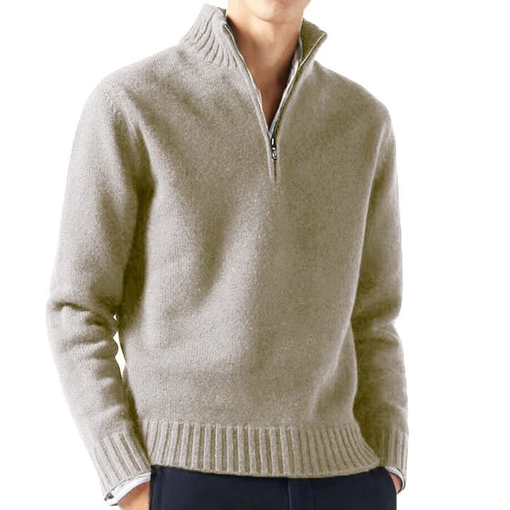 Stilla | Sweater med høj krave og lynlås