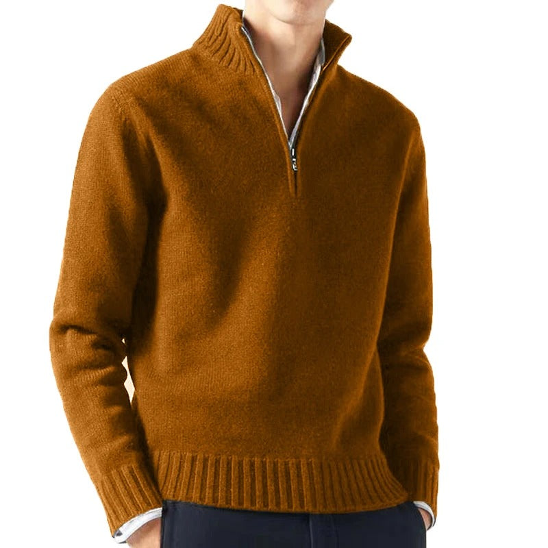 Stilla | Sweater med høj krave og lynlås