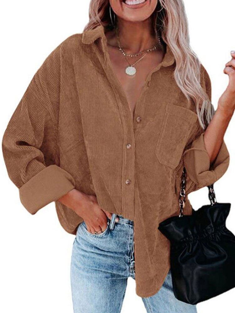 Stilla | Blouse Rib Velvet Bluse