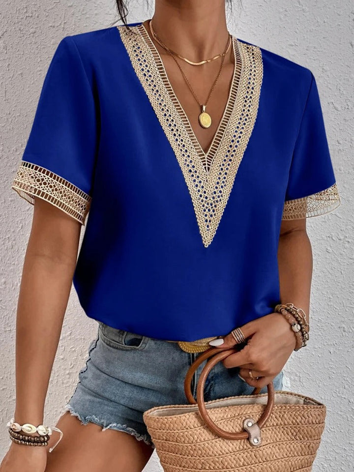 Stilla | Spidsbluse Med V-udskæring Stil