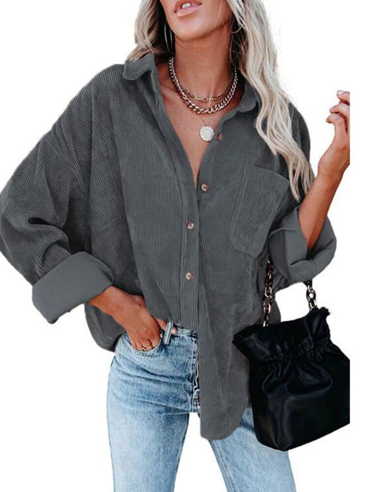 Stilla | Blouse Rib Velvet Bluse