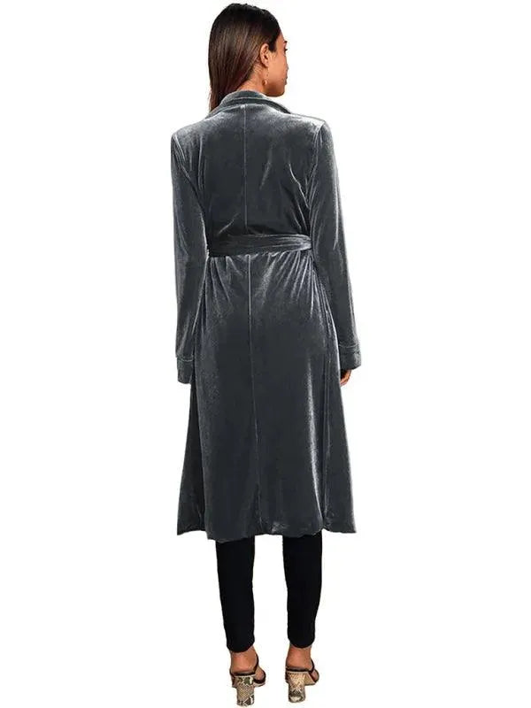 Stilla | Velour Lang Blazer Dame Frakke