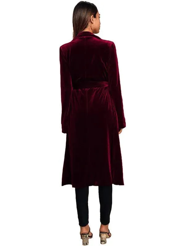 Stilla | Velour Lang Blazer Dame Frakke