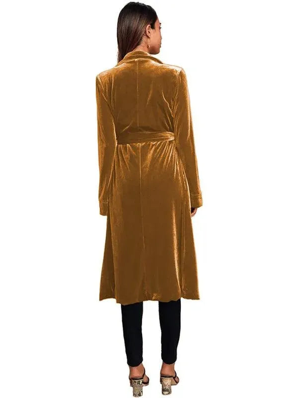 Stilla | Velour Lang Blazer Dame Frakke