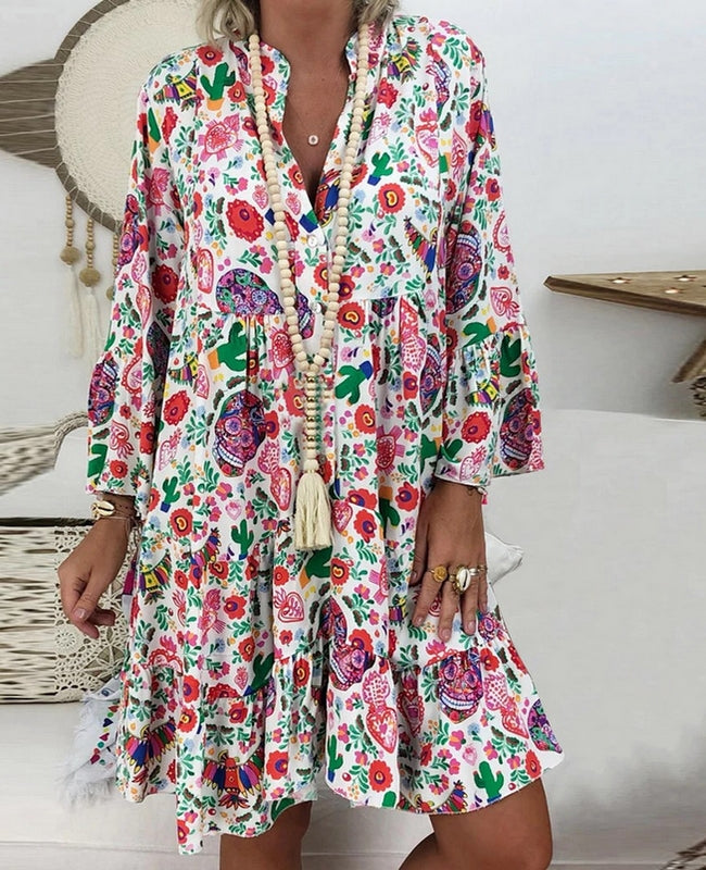 Stilla | Chiffon Kjole I Boho Stil