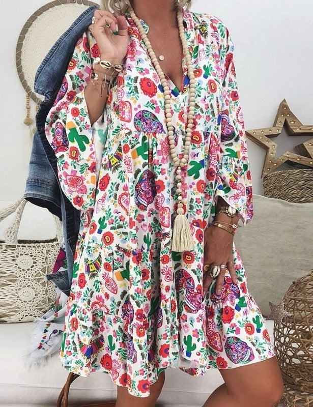 Stilla | Chiffon Kjole I Boho Stil