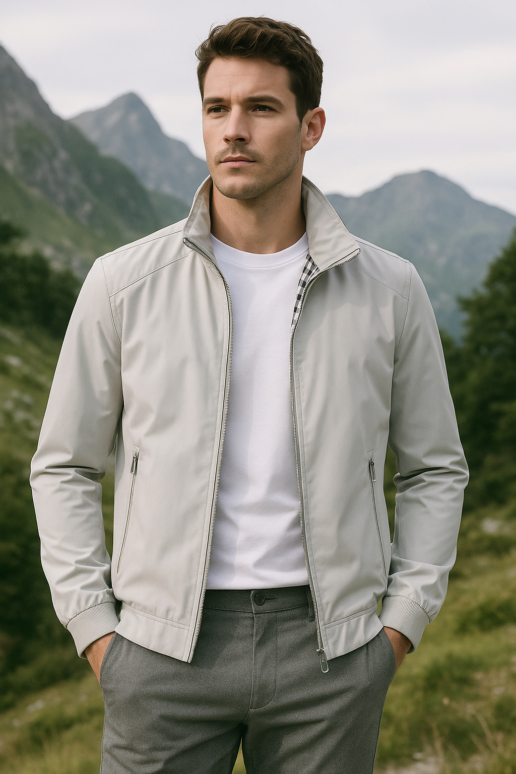 Stilla | Herre Sommerjakke - Komfortabelt Minimalistisk Design