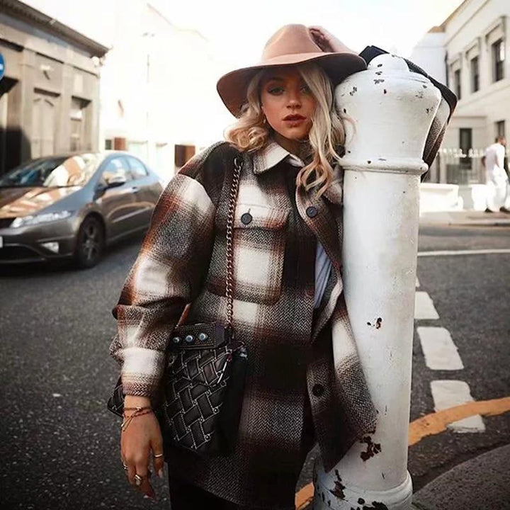 Stilla | Vintage Mid Coat til kvinder - Stilfuld og Afslappet