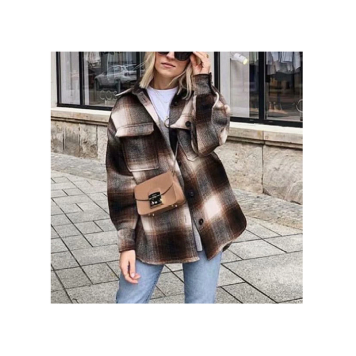 Stilla | Vintage Mid Coat til kvinder - Stilfuld og Afslappet