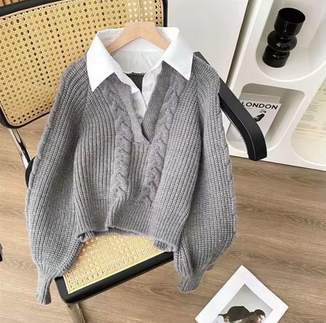 Stilla | Strikpullover To Dele