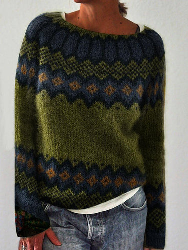 Stilla | Langærmet Stribet Sweater