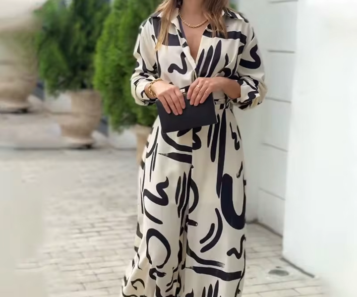 Stilla | Kombineret bredde trykt jumpsuit