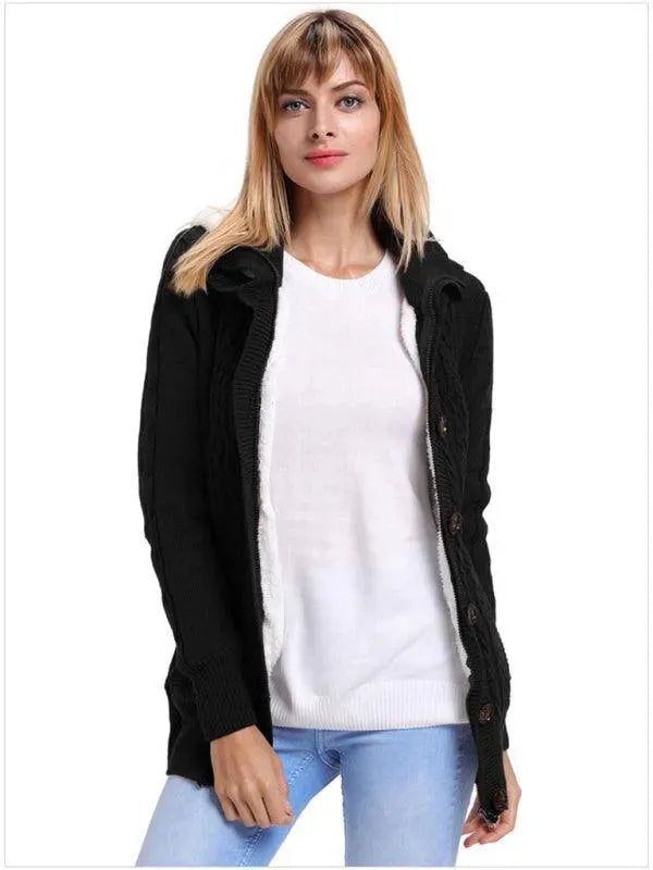 Stilla | Løs HætteStrikjakke Pullover