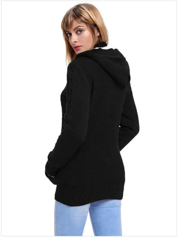 Stilla | Løs HætteStrikjakke Pullover