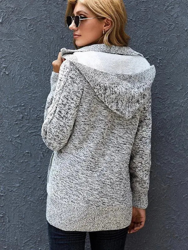 Stilla | Løs HætteStrikjakke Pullover