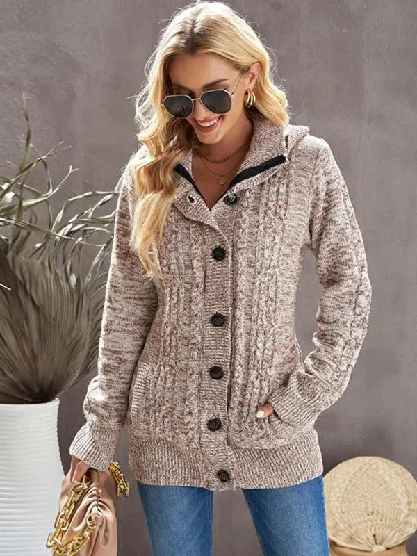 Stilla | Løs HætteStrikjakke Pullover