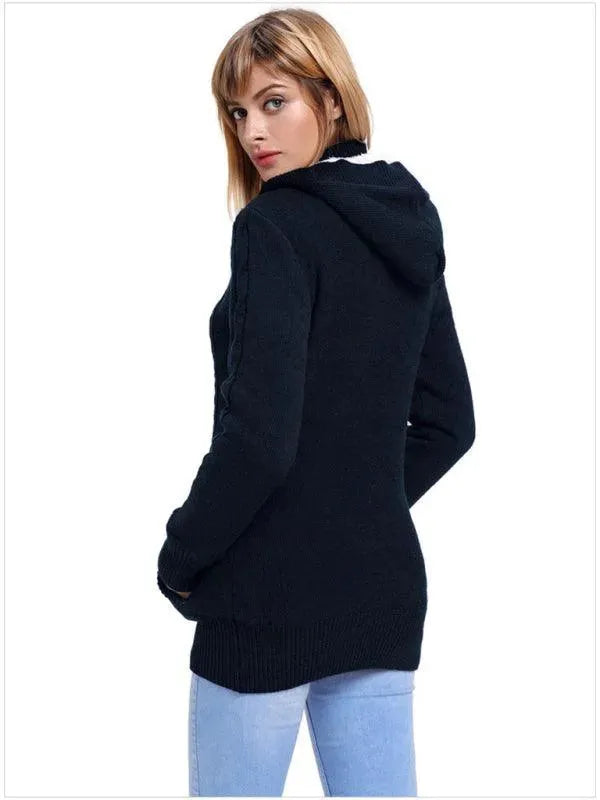 Stilla | Løs HætteStrikjakke Pullover