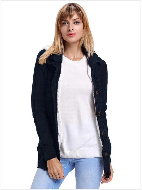 Stilla | Løs HætteStrikjakke Pullover