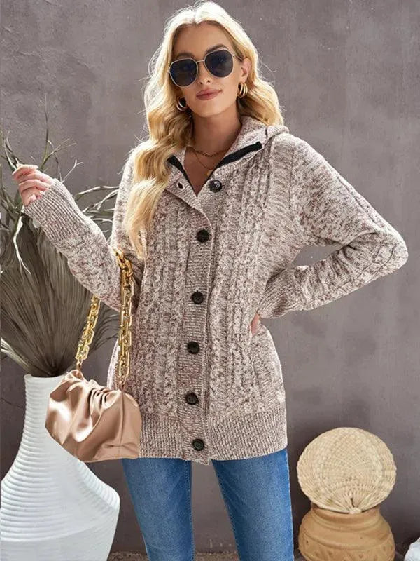 Stilla | Løs HætteStrikjakke Pullover