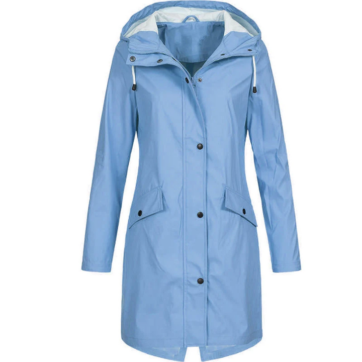 Stilla | Vandtæt Lang Dame-Regnfrakke