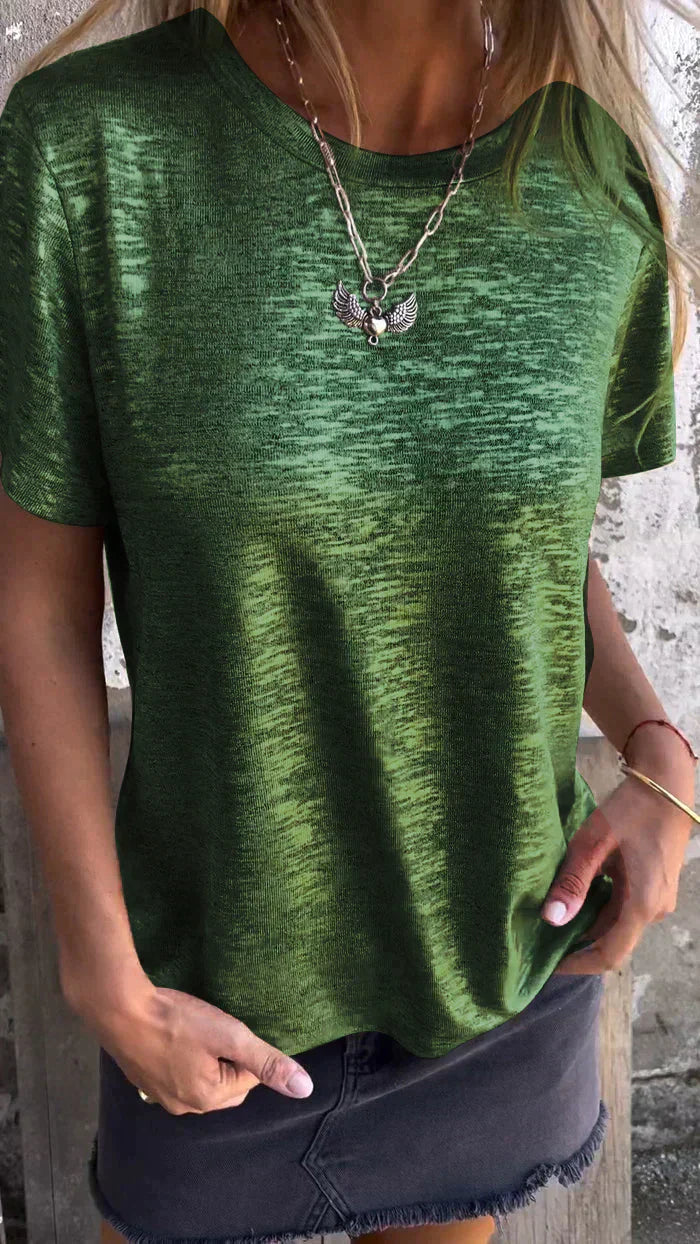 Stilla | Varmeprægning T-shirt Med Korte Ærmer
