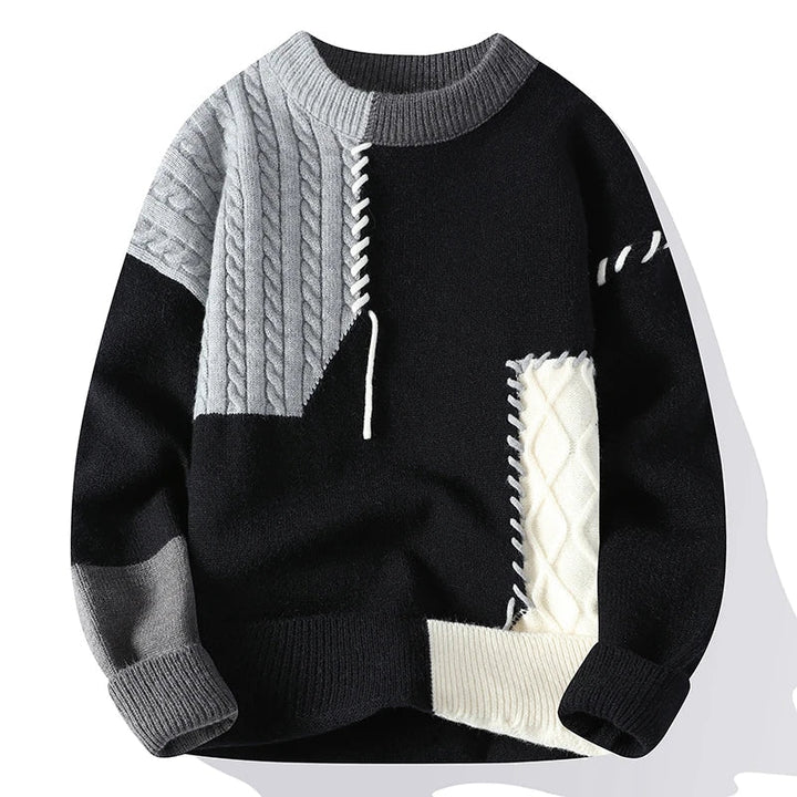 Stilla | Patchwork-Design-Striktrøje