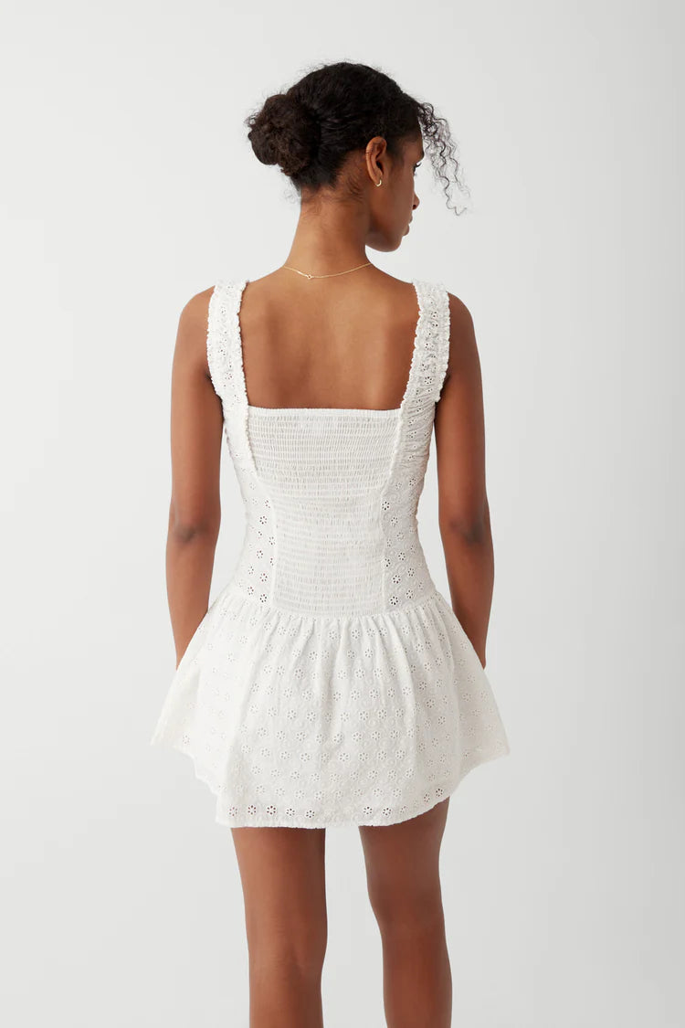 Stilla | Sommer Mini Kjole Hvid