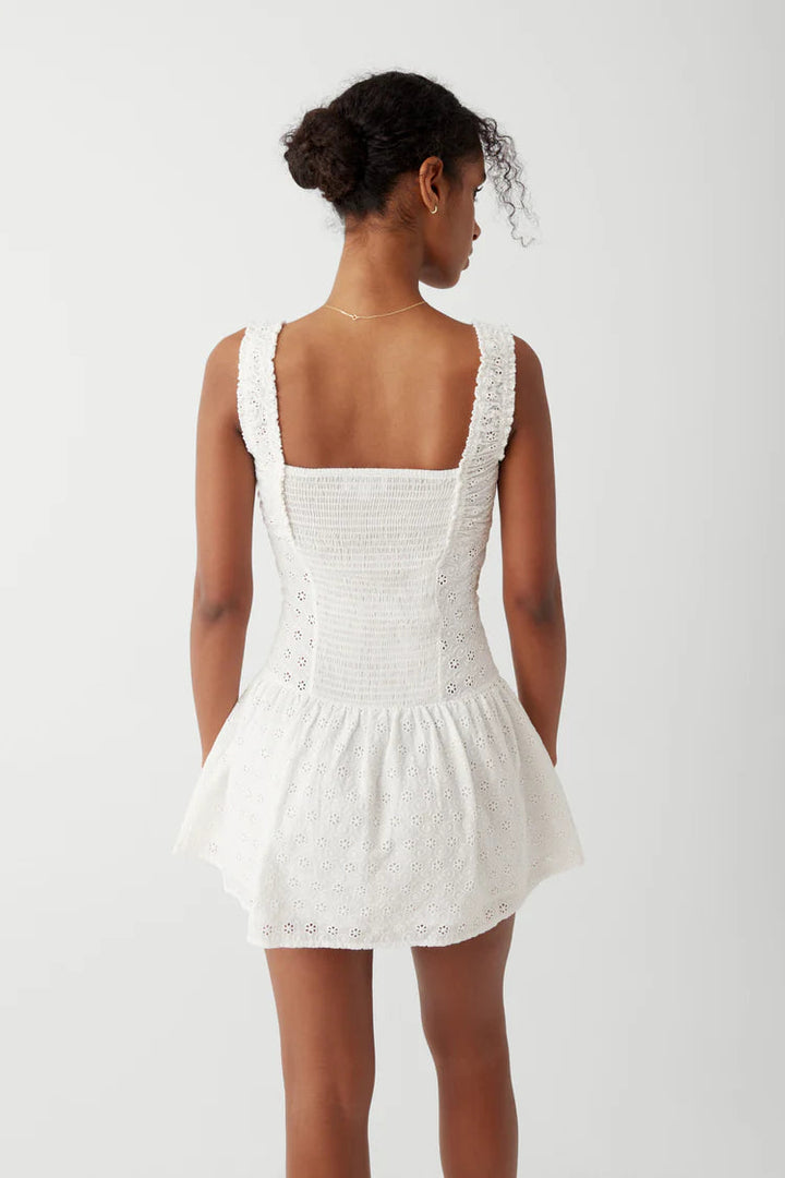 Stilla | Sommer Mini Kjole Hvid