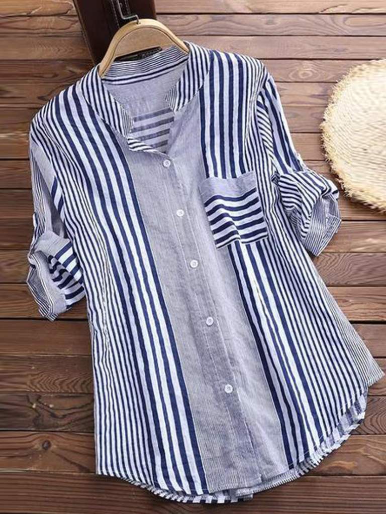 Stilla | Stribet Chemise Rosemarie