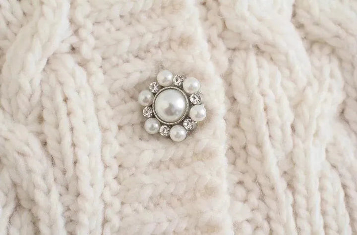 Stilla | Crop Vintage Strikjakke Pullover