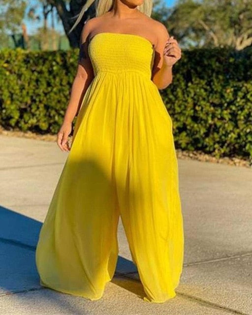 Stilla | Kvinders 2 5xl Off Shoulder Fashion Designer Jumpsuits (plus Størrelse)